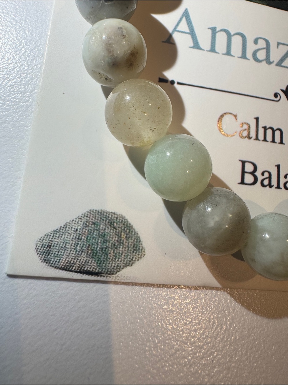 Amazonite Beaded Stretch Bracelet - Multi-Color - Picture 4 of 8